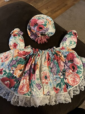 GOOSE CLOTHES PEACH ROSES SPRING AND SUMMER DRESS GOOSE OUTFIT #ad #ad $30.00