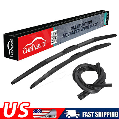 #ad Front Windshield Wiper Blades For TOYOTA Yaris 2006 2011 Pair 26quot; 14quot; w Refills $7.99