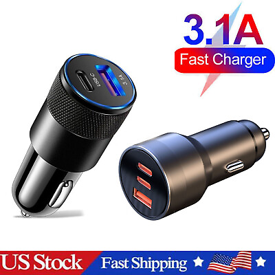 #ad 30W Fast Charge USB PD Type C Car Charger Adapter For iPhone 15 14 13 12 Pro Max $10.99