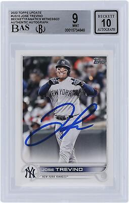 #ad Signed Jose Trevino Yankees Baseball Slabbed Card $149.99