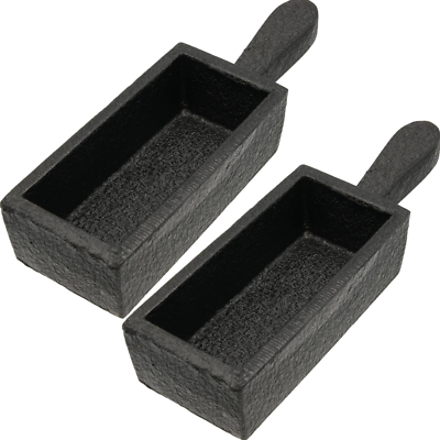 #ad 2x 100oz Cast Steel Ingot Mold for Melting Casting Refining Gold Silver Copper $49.99