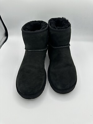 #ad UGG Classic Mini II Women#x27;s Winter Boots Black US Size 9 $34.99