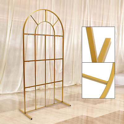 #ad Gold Wedding Stand Arch Backdrop Iron Wedding Event Party Prop DIY Decoration US $119.00