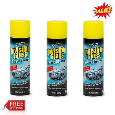 #ad Stoner Invisible Glass Automotive Glass Cleaner 19 oz Pack of 3 NEW $18.99