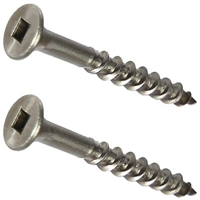 #ad #8 Stainless Steel Deck Screws Square Drive Wood and Composite Decking All Sizes $437.13