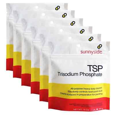 #ad 6 Lb TSP Trisodium Phosphate Heavy Duty Cleaner Dirt Removal Resealable Pouches $21.61