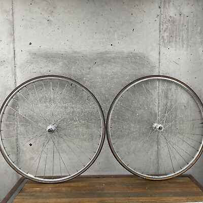 #ad Vintage Campagnolo Record TUBULAR Wheel Set Sew Up 700c 36 Super Champion 126 $251.99