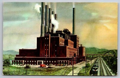 #ad eStampsNet Pittsburgh Lake Erie Railroad Steel King Postcard $2.50