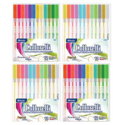 #ad 48 Pc Gel Pens Set Neon Pastel Colors Kids Adult Coloring Book Art Craft Drawing $11.58