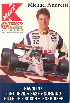 #ad Michael Andretti 1992 Kmart #1 $1.69