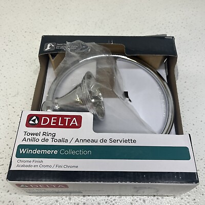 #ad Delta Windemere Towel Ring in Chrome 70046 $10.99