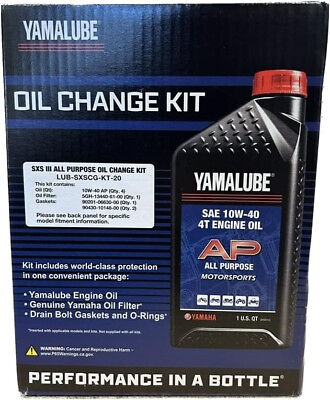 #ad #ad Genuine Yamaha Oil Change Kit 2018 24 Wolverine X2 X4 850 10W40 Filter Gaskets $65.99