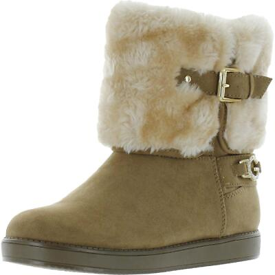 #ad #ad GBG Los Angeles Womens Aleya Faux Suede Cold Weather Ankle Boots Shoes BHFO 8083 $10.99