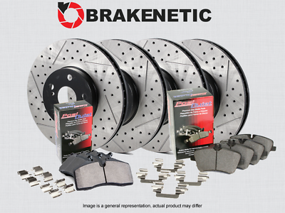 #ad Famp;R BRAKENETIC Premium Drill Slot Brake Rotors Ceramic Pads 56.44202.11 $435.88