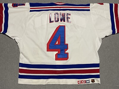 #ad Kevin Lowe New York Rangers Game Worn Jersey $2500.00