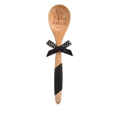 #ad Mr amp; Mrs The Perfect Mix wooden spoon couple engagement wedding anniversary $7.79
