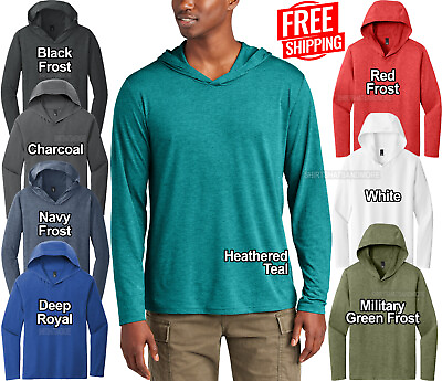 #ad Mens Lightweight Hoodie T Shirt Long Sleeve Hoody Soft Blended Hooded Tee S 4XL $17.49