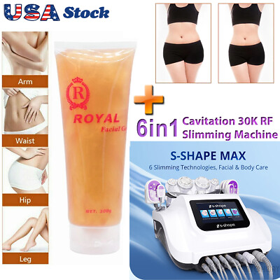 #ad Body Slim Fat Burning Massager Gel for S SHAPE 6 in 1 Cavitation RF 30K Machine $899.00