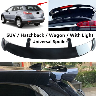 #ad Universal For Mazda CX 9 2007 2015 Rear Tailgate Roof Spoiler Wing W Light ABS $88.49
