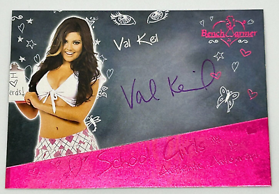 #ad VAL KEIL 2017 Benchwarmer Hot For Teacher School Girls AUTOGRAPH Pink Foil $12.99