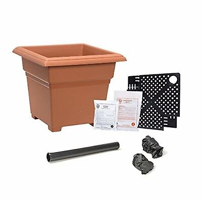 #ad Novelty Earthbox Natural Root and Veg Garden Kit Square Terra Cotta Color 18quot; $51.59