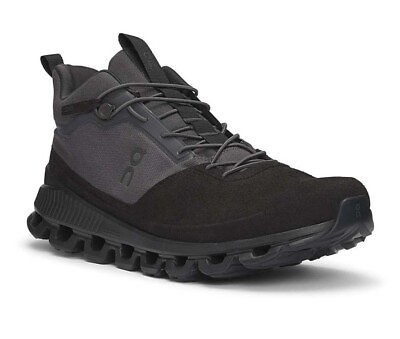 On Men#x27;s Cloud Hi Eclipse Black High Cut Sneakers Shoes Size US 7 15 JP New $213.98