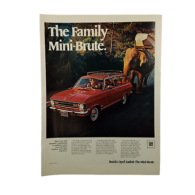 #ad 1969 Buick Opel Kadett Vintage Print Ad The Family Mini Brute Automatic Trans $7.20