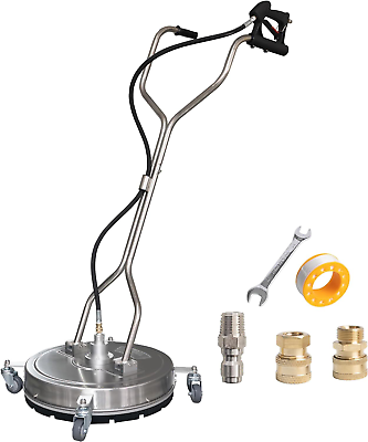 #ad 20quot; Pressure Washer Surface Cleaner with Dual Handles Stainless Steel Surface C $360.36