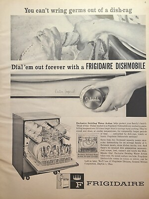 #ad Frigidaire Custom Imperial Dishmobile Dish Washer Dayton Vintage Print Ad 1962 $18.77