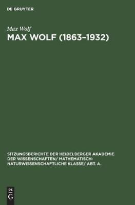 #ad Max Wolf Max Wolf 1863 1932 Hardback $197.41