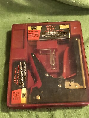 #ad #ad Vintage Craftsman Manual Heavy Duty 96847 Stapler $25.00