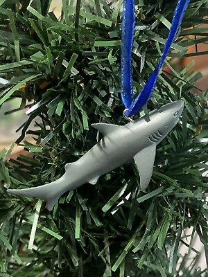 #ad Great White Shark Mini Christmas Ornament $5.99