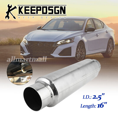 For Nissan Altima 2.5#x27;#x27; In Outlet Muffler Resonator Exhaust 16#x27;#x27; Deep Tone Quiet #ad $56.87
