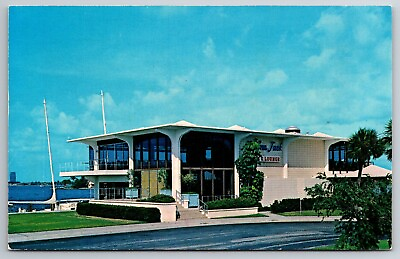 #ad Vintage Postcard FL Sarasota Marina Jack Downtown on the Bay 6141 $1.83