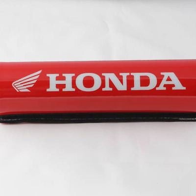 #ad #ad New Red Honda Dense Foam Handlebar Protector Pad 7.9in Length White Text $10.95