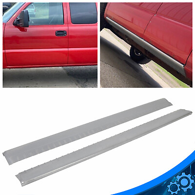 #ad #ad For 99 07 Chevy Silverado GMC Sierra Slip On Rocker Panels Extended Cab US STOCK $48.29