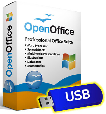 Open Office Software Suite for Windows Word Processing Home Student Business USB #ad $12.99