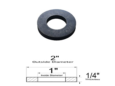#ad 10 Pack of Neoprene Flat Rubber Washer Spacers 2quot; Od x 1quot; Id x 1 4quot; Thickness $14.99