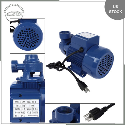 #ad New 1HP CLEAR WATER PUMP ELECTRIC CLEAN WATER FARM POOL POND 110V 60Hz $73.48