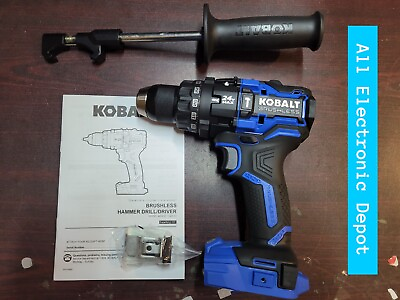 #ad New Kobalt 24V Max XTR Brushless 1 2#x27;#x27; Hammer Drill KXHD 124B 03 Tool Only $74.95