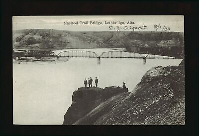 #ad Macleod Trail bridge Lethbridge Alberta view of the MacLeod Trail Old Photo AU $9.00