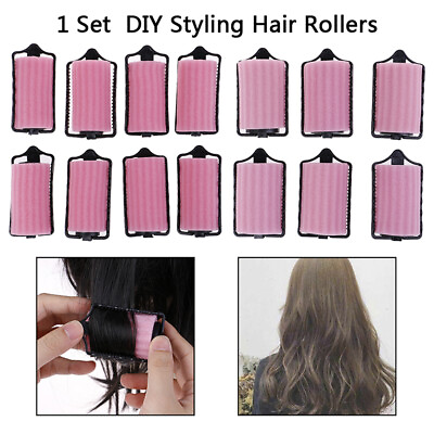 #ad 6 8Pcs Sponge Foam Cushion Diy Hair Styling Rollers Curlers Makers Twist LR C $5.47