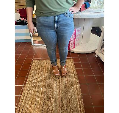 #ad Judy Blue high waist print cuff jeans for women $44.00