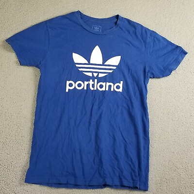 #ad Adidas Originals Stacked Portland Trefoil T Shirt Men Small GK8510 City Series $19.88