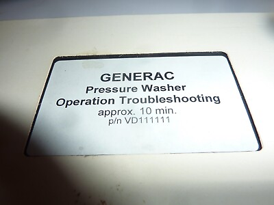 Vtg Generac Pressure Washer Instructional VHS Video S 31 $5.08