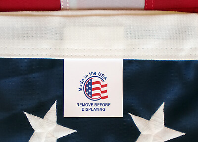 #ad Embroidered 2 ft by 3 ft Nylon American Flags 2x3 *100% MADE IN USA* FOR CHARITY $25.95