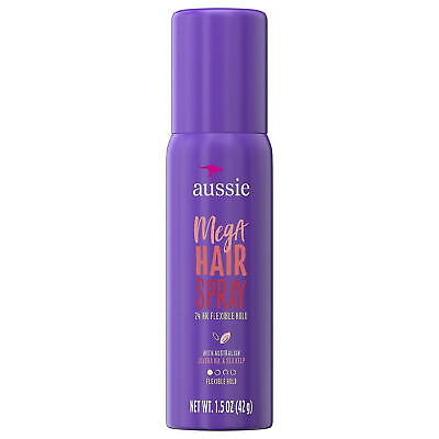 #ad #ad Aussie Mega Hair Spray 24 Hour Flexible Hold 1.5 oz Travel $9.99