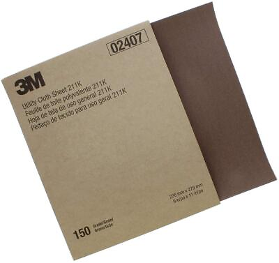 #ad 3M TM Utility Cloth Sheet 211K 9 in x 11 in 150 J weight 50 per inner $238.49