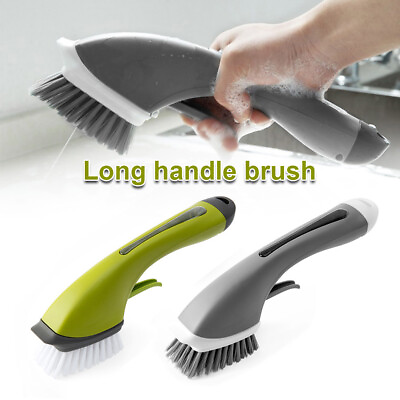 #ad Dish Cleaning Brush Deep Clean Long Handle Liquid Soap Brush Scrubber Dish LuMbu $13.99