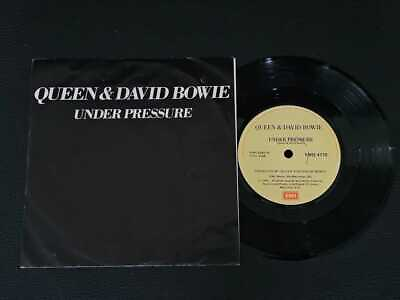#ad 7quot; Vinyl single Queen and David Bowie Under pressure South Africa Sleeve. GBP 27.99